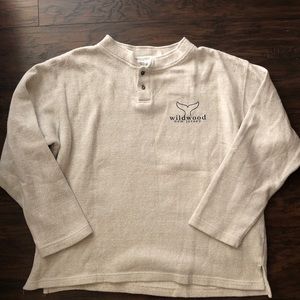 Pullover Button Up Sweatshirt